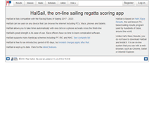 Tablet Screenshot of halsail.com